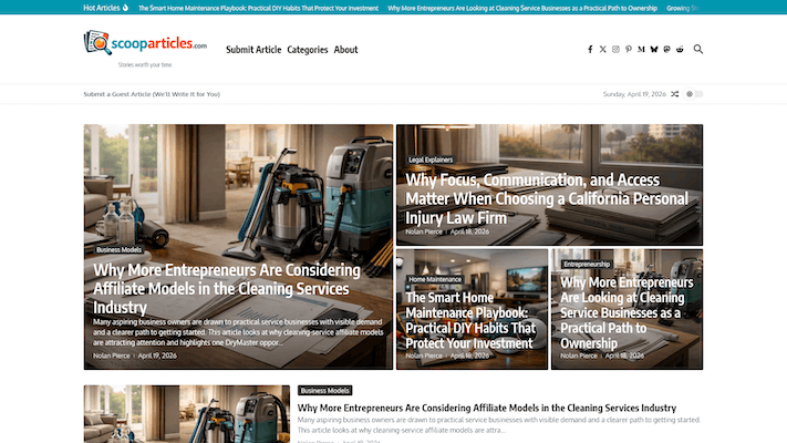 startuptile Scoop Articles-A platform for publishing articles, guest posts, and business-focused content online.
