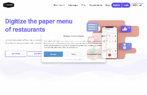 startuptile Customenu-Digitize the paper menu of restaurants