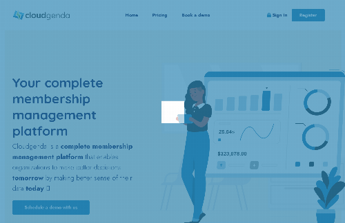 startuptile Cloudgenda-A complete membership management platform for organizations.