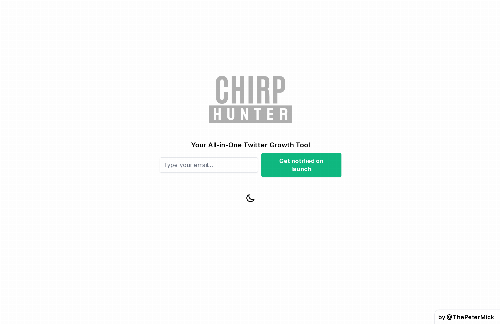 startuptile ChirpHunter.com-Your All-in-One Twitter Growth Tool