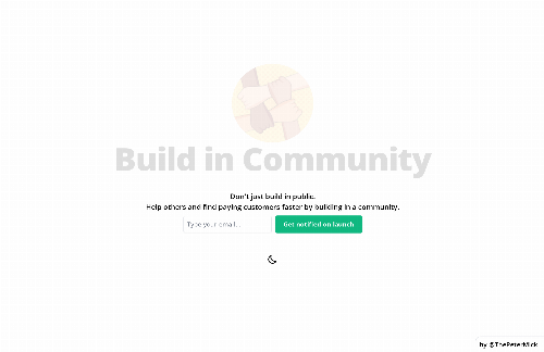 startuptile Build in Community-Get paying customers faster by building in a community.