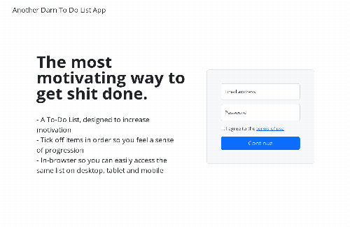 startuptile Another Darn To-Do List App-