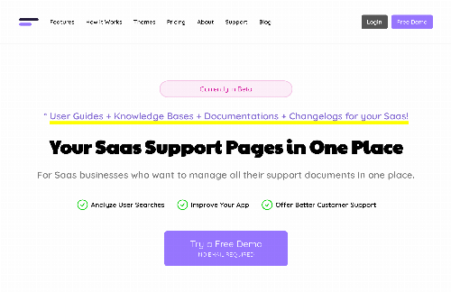 startuptile Subsection – A tool for creating Support Docs for SaaS-