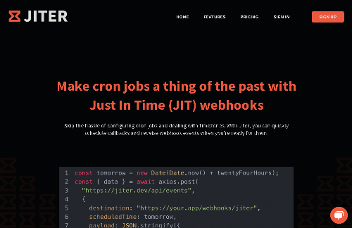 startuptile Jiter – Just in Time Webhooks-