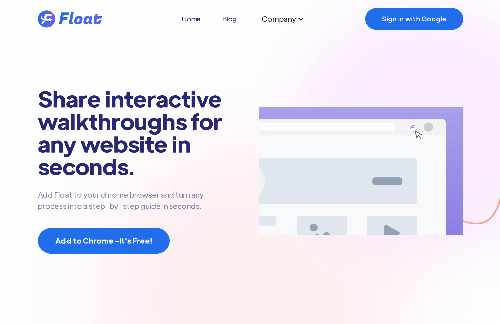 startuptile Float-Add Float to your chrome browser and turn any process into a