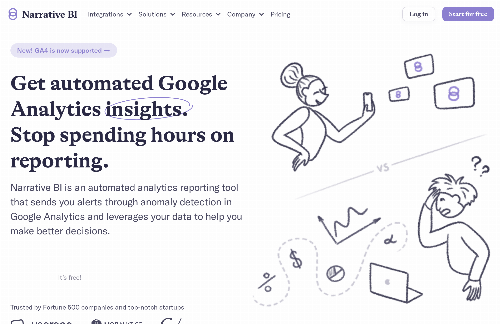 startuptile Automated insights from your Google Analytics-