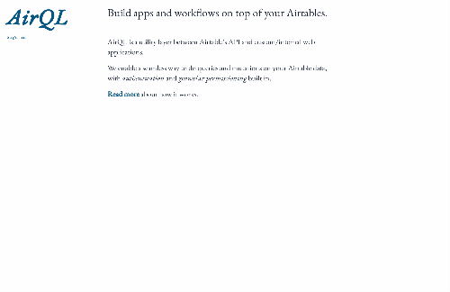 startuptile AirQL: An Airtable API with OAuth2 access control and permissions-