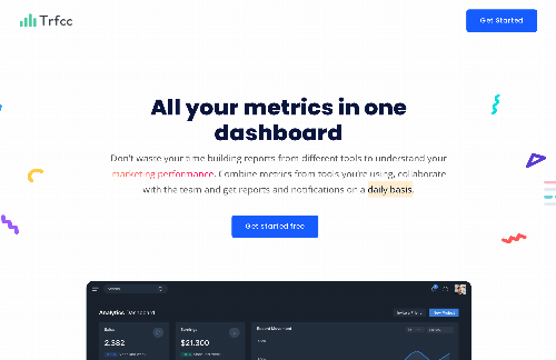 startuptile Trffcc-Marketing dashboards