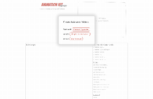 startuptile AnimationKit.io-Dead-simple way to build animated videos and explainers.