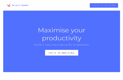 startuptile The Daily Roundup-A daily personalised newsletter summarising all your source