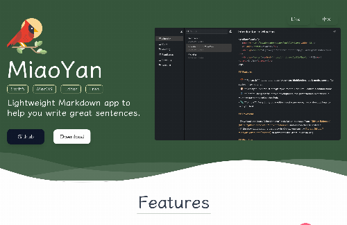 startuptile MiaoYan-A great markdown mac note-taking app for engineers.