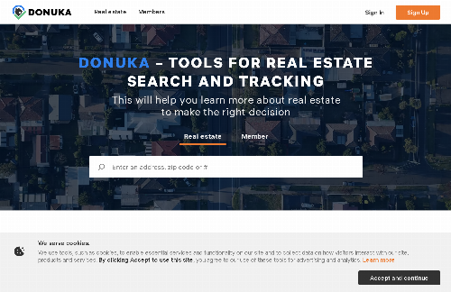 startuptile Donuka-Tools for real estate research and tracking