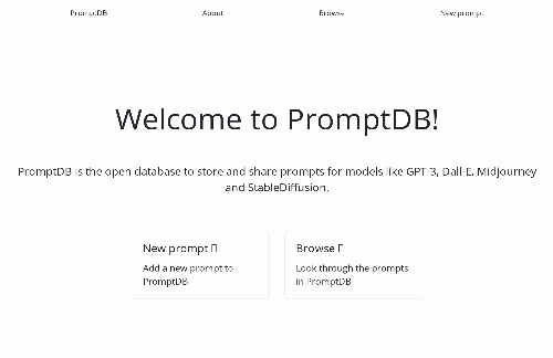 startuptile promptdb-A database for prompts for large language models like GPT-3