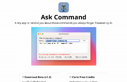 startuptile A macOS app to search for CLI commands quickly-