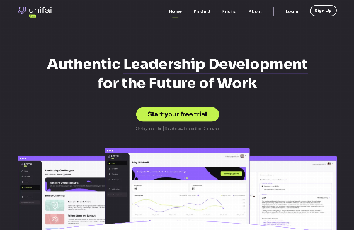 startuptile Unifai-SaaS that helps good managers become great leaders