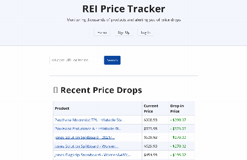 startuptile Price Tracker for Rei.com-