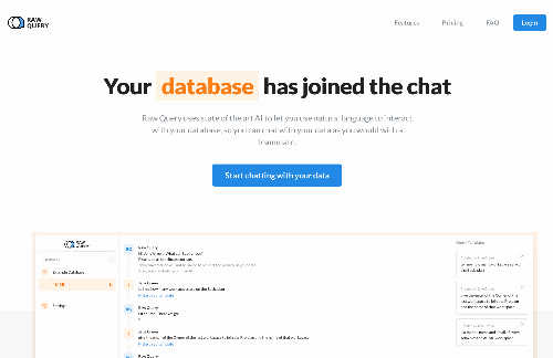 startuptile Raw Query-Use natural language to interact with your database