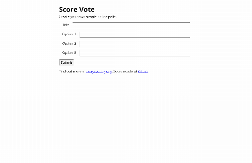 startuptile Score.vote – Create your own simple online polls-