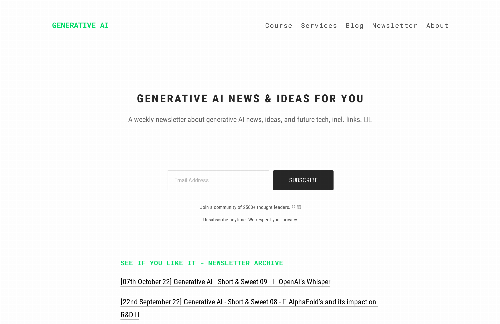 startuptile Generative AI – Short and Sweet-