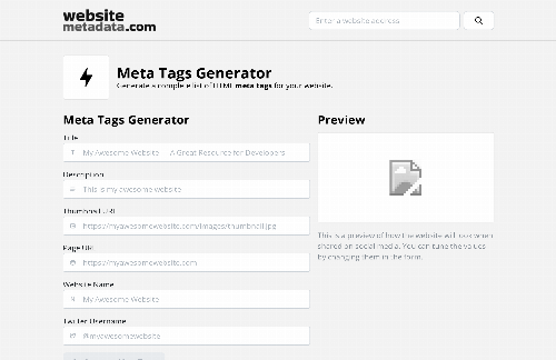 startuptile Meta Tags Generator-