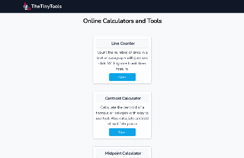 startuptile A collection of tiny web tools and calculators-