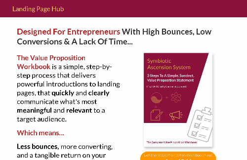 startuptile The Value Proposition Workbook-A simple  process for clear landing page headlines.