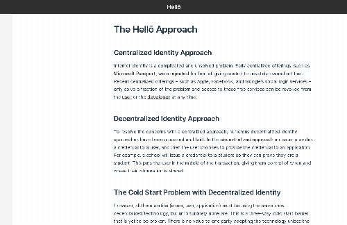 startuptile Hell?, a cooperative approach for online identity-