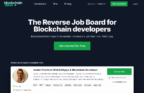 startuptile BlockchainDevs-The Reverse Job Board for Blockchain developers