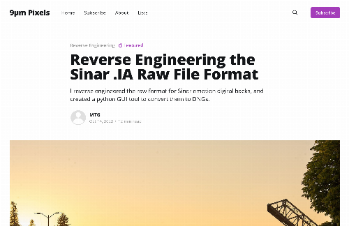 startuptile Reverse Engineering an Old Digital Back Raw File Format-