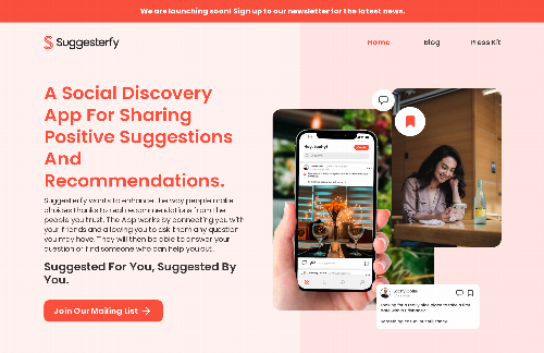 startuptile Suggesterfy-A social discovery app for sharing suggestions 