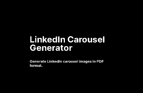 startuptile Carousel Generator-Image Generator for Social Media