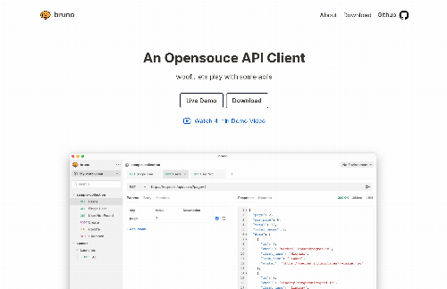 startuptile Bruno – open-source API Client (alternative to postman))-