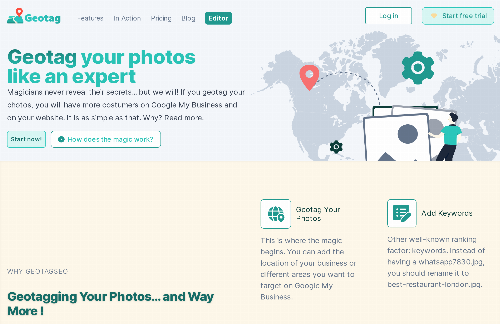 startuptile GeoTagSeo-Geotag Photos Online for Free | Edit Tags ALT and Title