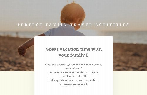 startuptile FamXplor-Things to do for your dream family holidays worldwide