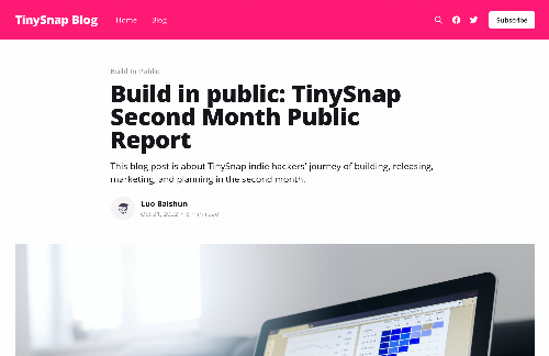 startuptile The second month building a tiny product in public-