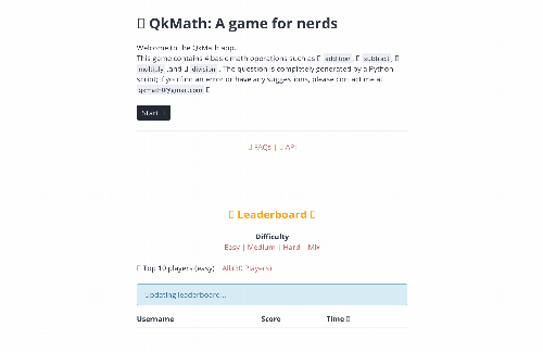 startuptile QkMath-Math game