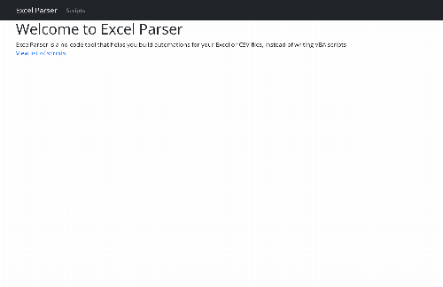 startuptile Excel Parser-No-code tool for developing Excel automations (no more VBA!)