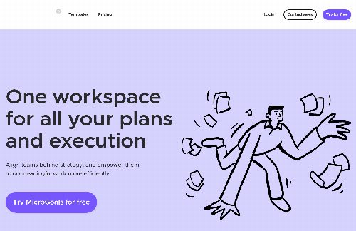 startuptile MicroGoals-One workspace for all your plans and execution