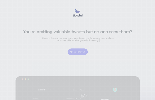 startuptile Sidebird -Show your tweets to the world