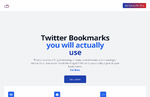 startuptile bookmarks.email-A fully customizable email digest for your Twitter bookmarks