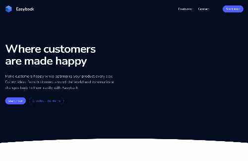 startuptile Easyback-Where customers are made happy