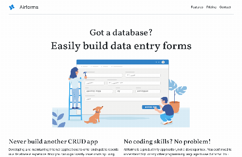 startuptile Airforms – never build another CRUD app-