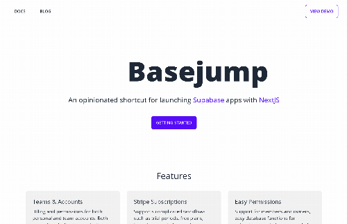 startuptile Basejump-Open source SaaS starter kit for Supabase and NextJS