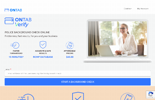 startuptile ONTAB Verify-Most Affordable Online Criminal Background Check