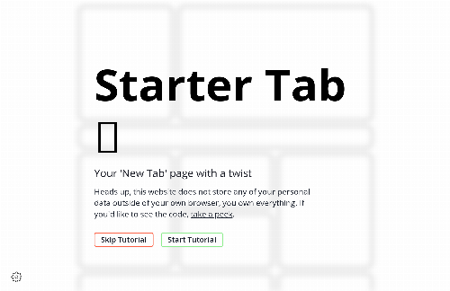 startuptile I solved my New Tab page-