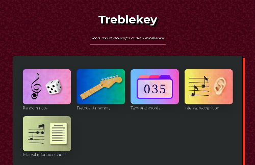 startuptile I made a website with musical exercises for beginner musicians-