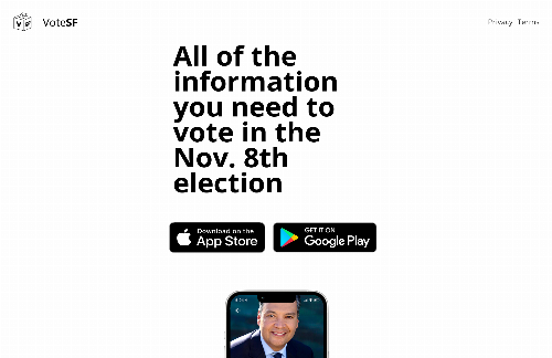 startuptile VoteSF, a mobile voter guide for the SF election-