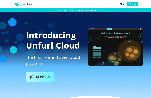 startuptile Unfurl Cloud – A free and open cloud-