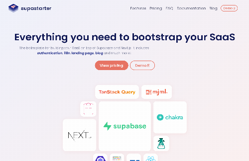 startuptile supastarter-Boilerplate for SaaS apps based on Supabase and Next.js