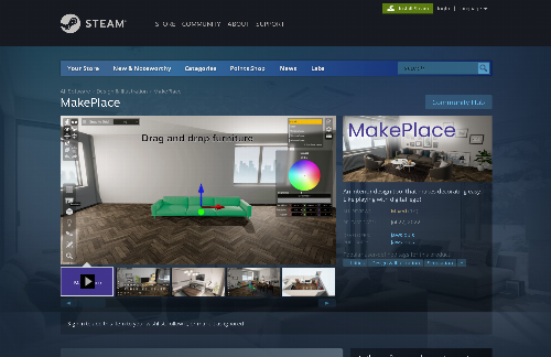 startuptile MakePlace – An Interior Design Simulator-